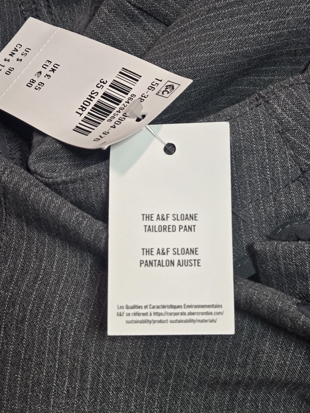 Abercrombie & Fitch Gray Wide-Leg Dress Pants - Picture 8 of 11